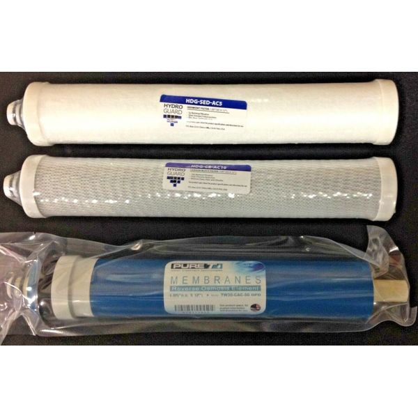Culligan RO 3 Filter Set With Membrane for Culligan AC-30 Reverse Osmosis System