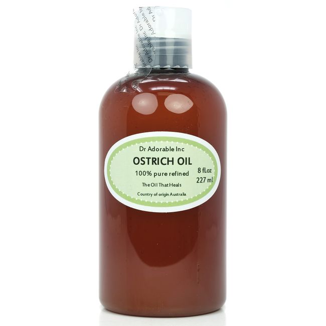 Dr Adorable - 8 oz - Ostrich Oil - 100% Pure Natural Premium Organic