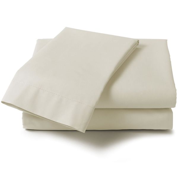 Percale Base Valance Pastel, Polyester-Cotton, Ivory, Double