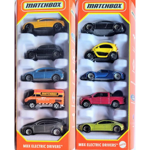 Hot Wheels Matchbox 5 Packs 10 Car Bundle Set