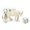 Miniblings Wolfkeychain pendant key ring white wolf polarwolf
