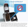 AT&T BL102-2 DECT 6.0 2-Handset Cordless Phone for Home with Answering Machine, Call Blocking, Caller ID Announcer, Audio Assist, Intercom, and Unsurpassed Range, Silver/Black