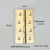 2 Pcs 4" Door Hinges Brass Folding Hinges for Gate Window Closet Drawer Boxes