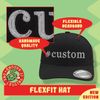 World's Okayest Golf-Ball Trimmer - Soft Flexfit Baseball Hat Cap, Black, Small/Medium