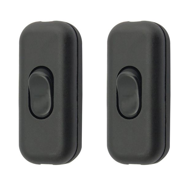 Torpedo Switch/[2 Pack] SFTlite Black Inline Switch Use Inline 2 or 3 Core,Inline Lamp/Light/Bulb Switch