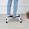 VEVOR Step Stool Ladder Foldable 3 Adjustable Height Max Load 330lbs for Home