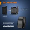 Heavy-Duty 3-Way Toggle Rocker Switch - Ideal for RVs, 12-24V Applications