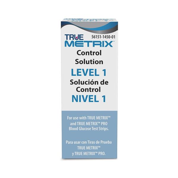 TRUE Metrix Control Solution Level 1 For Use with True Metrix Meter and Strips