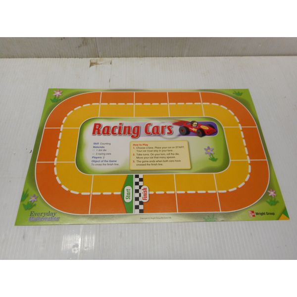 McGraw Hill Wright Group Everyday Mathematics Racing Cars & Train Games Board