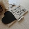 Wedding Countdown Plaque | Personalised Engagement Gift | 3 colours (Silver Sparkle Satin)