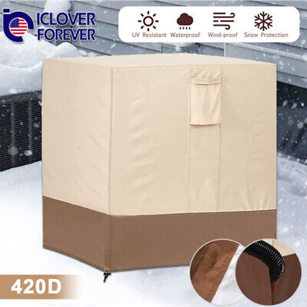 Waterproof Air Conditioner Cover Central AC Unit Heavy Duty Winter Outside 34”