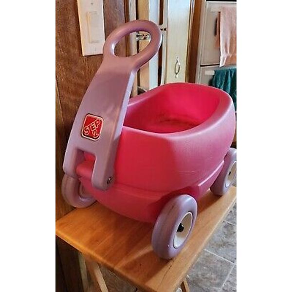 STEP 2 Little Helper's Wagon Cart Pull Along Toy Pink