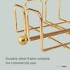 simplywire – Napkin/Serviette Holder with Weighted Bar – Brass