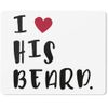 JUNIWORDS Mouse Mat I Love His Beard