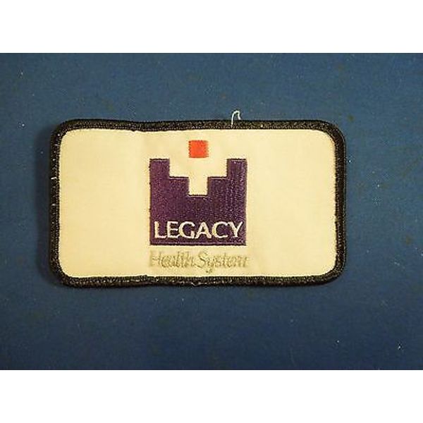 Vintage Legacy Health System Company Advertising Embroidered Iron On Patch