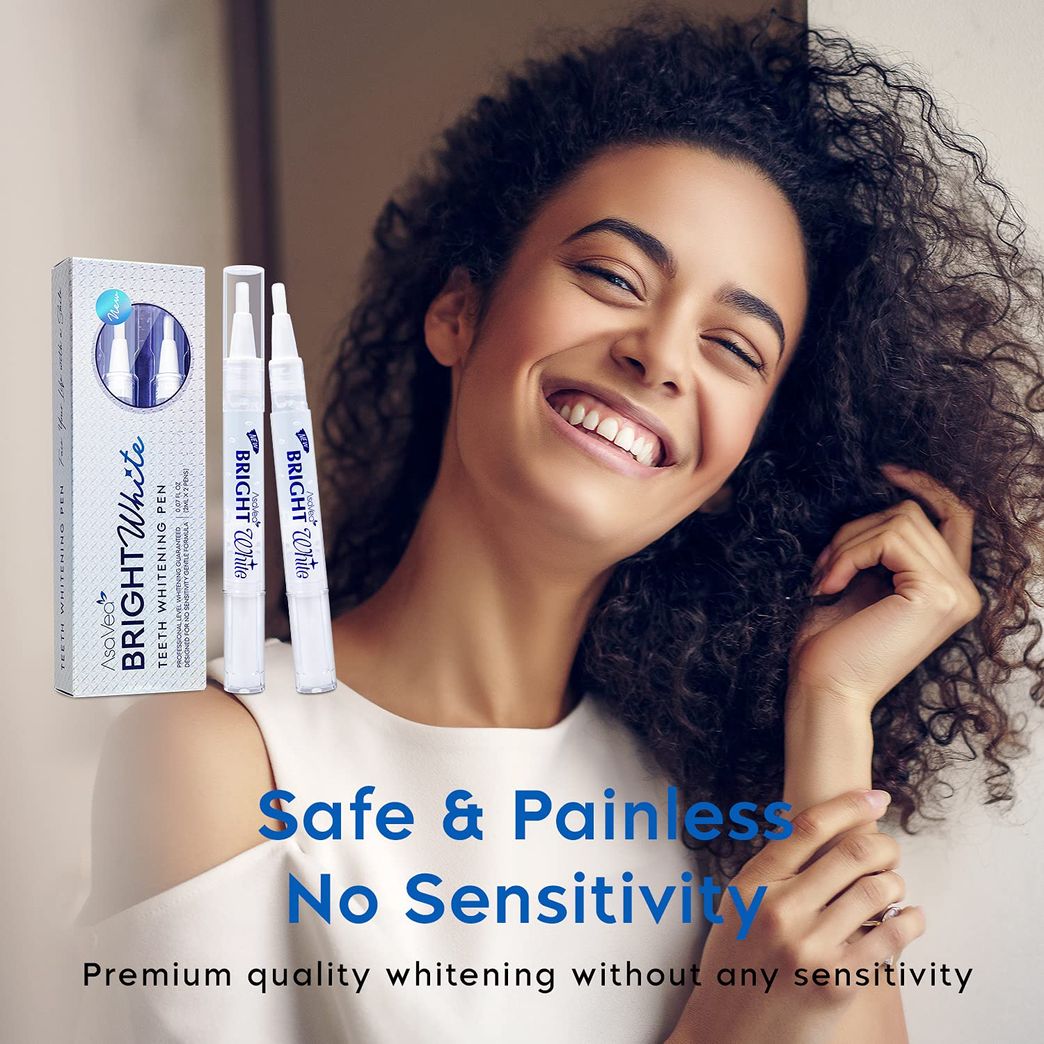 Teeth Whitening Pen No Sensitivity Painless Remove Yellow and Smoke Teeth Stains Instant Whitening Oral Pen Effective Teeth Whitening Strips 