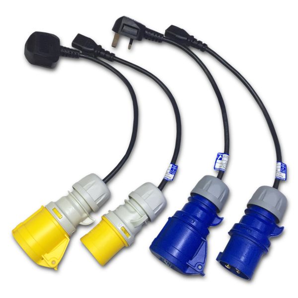 Marten® 110v & 230V 32a Adapter Set for PAT Testing (110 & 230 Volt 32 Amp Kit)