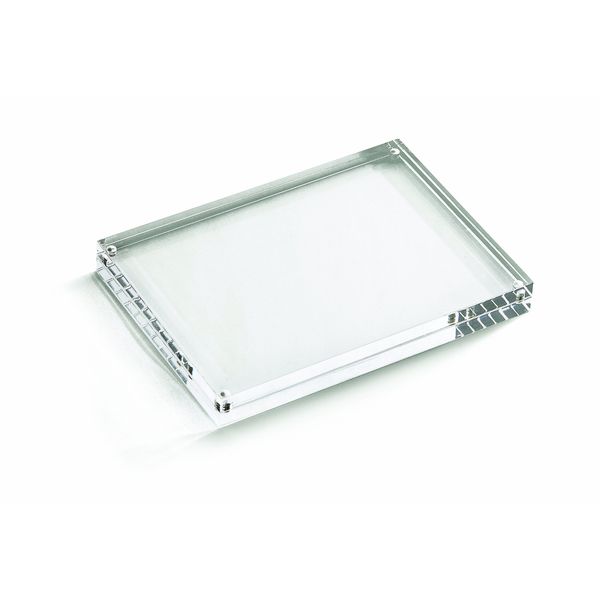 Acrylic Rectangular Card Holder 12.5x12.5x17.5cm - Pack Size: Single