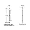 uxcell NTA1625 Thrust Needle Roller Bearings with Washers 1" Bore 1-9/16" OD 5/64" Width 2pcs