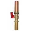 10 Pc XFITTING Washing Machine Stop Valve, 1/2" MIP x 3/4" MHT, Red