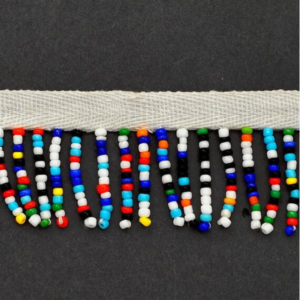 1" Multi Color Beaded Fringe Trim for Home Deco, Lamp Shade, 10-yards, LT-1015