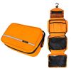 Hanging Toiletry Bag Waterproof, Jiemei Travel Wash Bag for Men & Women with 4 Compartments, Foldable Compact Size, Super Durable Fabric