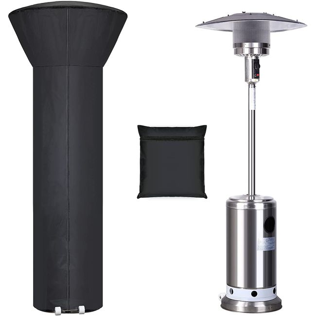 Evoio Patio Heater Cover Waterproof with Zipper, Outdoor Heater Covers 24 Months of Use (89'' H x 33" D x 19" B)