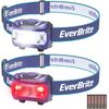 EverBrite 2-Pack Super Bright LED Headlamp Flashlights 5 Lighting Modes Headlamp