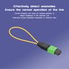 Buacoz MPO/APC Fiber Optic Loopback Tester Cable,Singlemode - 50/125μm MPO/12 Core Female, Fiber Optic Loopback Plug Adapter, for Testing Applications