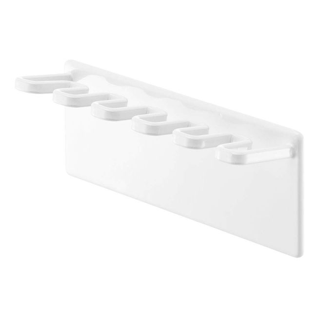 Yamazaki Industries Mist 4239 Magnetic Bathroom Toothbrush Holder, 5 Rows, White, Approx. W 5.1 x D 1.4 x H 3.9 inches (13 x 3.5 x 10 cm), Bathroom Storage, Toothbrush Storage