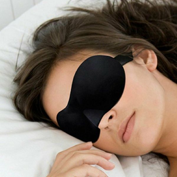 3D Soft Padded Travel Shade Cover Rest Relax Sleeping Blindfold Eye Mask