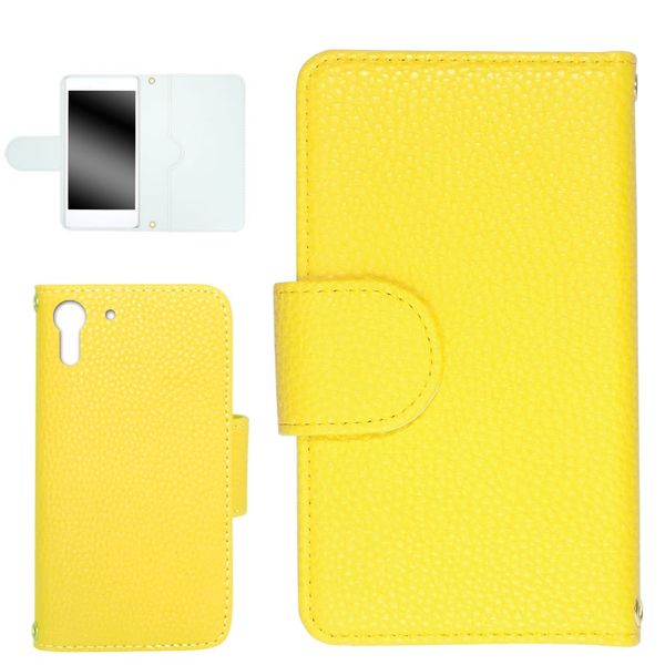 WHITENUTS HTC Desire EYE 4G M910X Case Flip Cover Leather Style 30 Yellow TC-D0044600/L