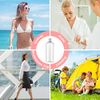 5 Pcs 100ml Clear Travel Bottles Plastic Bottles with Lids Small Empty Bottles Refillable Travel Bottle Set with Funnels and Stickers for Liquids Toiletries Lotion Shampoo Conditioner Shower Gel