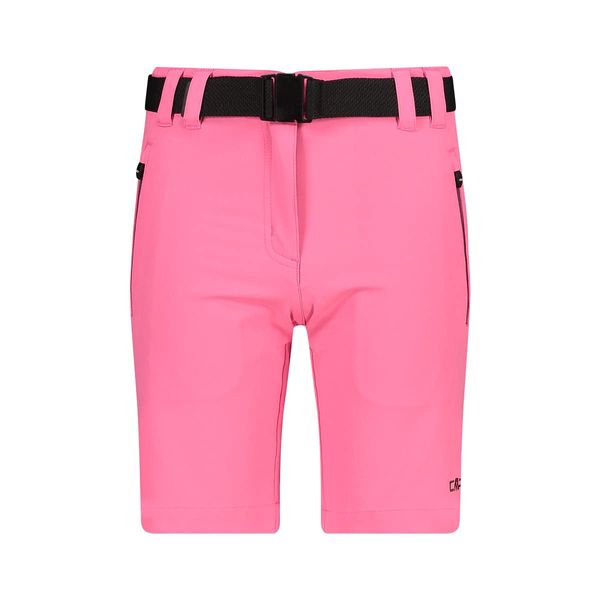 CMP Girls' Shorts Outdoor Bermuda Stretch, Pink Fluo