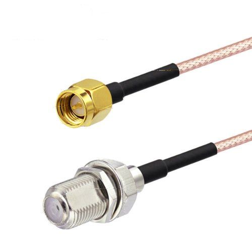 SMA Male to F Type Female Cable 6 feet for TV DVB-T2 ATSC SDR USB Stick Receiver USA Shipping