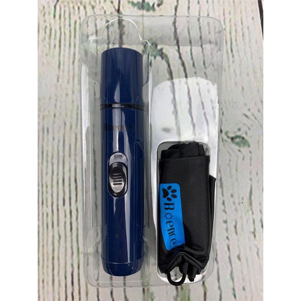 2 Pack Dog Nail Grinder Upgraded 2 Speed Electric Pet Trimmer Clippers Blue