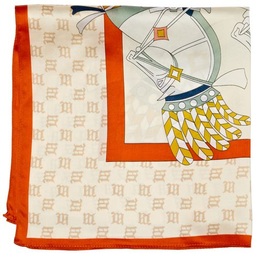 Cooco 2253121505 Women's Scarf, Horse Head Scarf, blue (370)