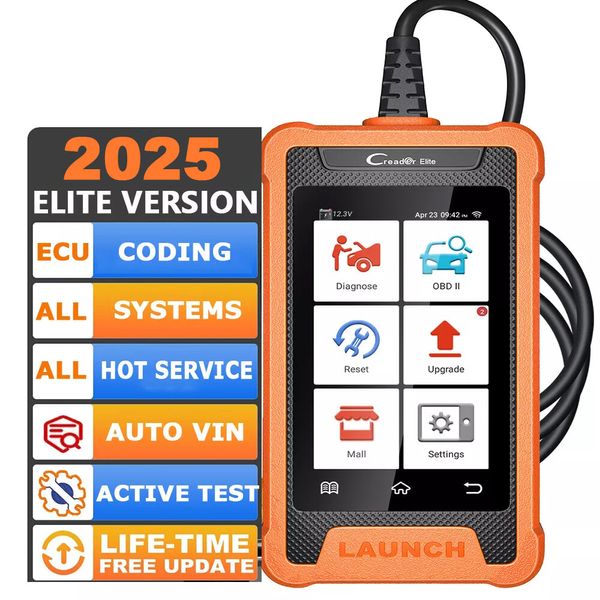 2025 LAUNCH Creader Elite For CHRYSLER Full System Diagnostic Tool OBD2 Scanner