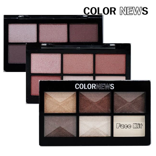 Color News Face Kit (Brush + Mirror) Choose 1 out of 6 colors, 1 pc, 1. Pearl Brown