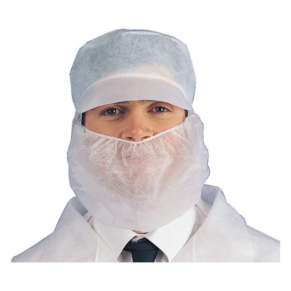 PAL N43110HP Beard Covers/Masks, White