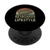 Retro Keyboards Lifestyle Keyboard Player PopSockets Adhesive PopGrip