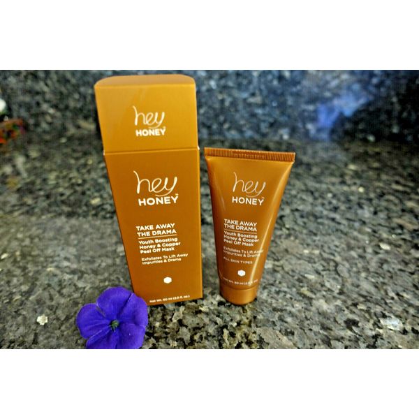 Hey honey take away the drama  youth boosting honey & copper peel off mask