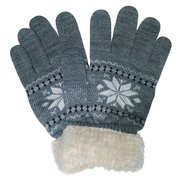 Warm Fingertip Gloves Gray
