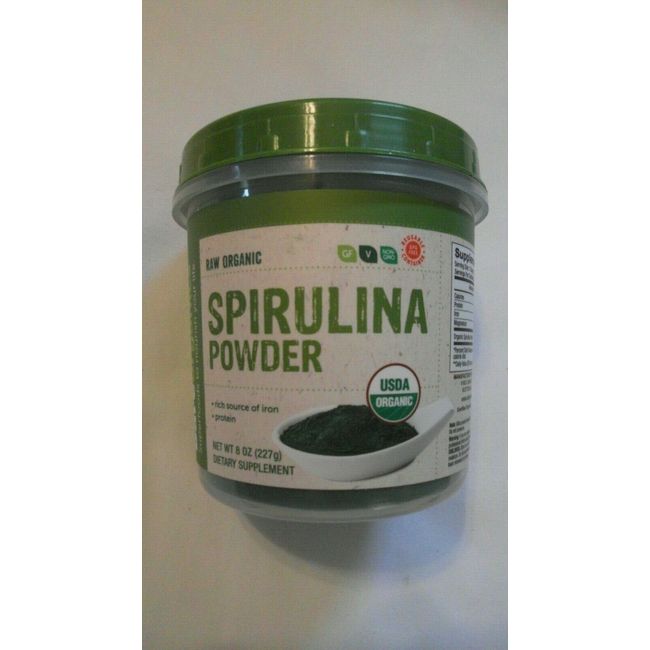 Bare Organics Raw Organic Spirulina Powder SuperFood 8 Oz 91 Servings OPENED @