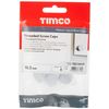 TIMCO Threaded Screw Caps Solid Brass Polished Chrome - 16mm