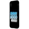 Blue OhNooooo! Blue Graphic Case for iPhone X/XS