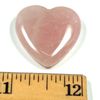 1” Rose Quartz Heart Crystal, Healing Stone for Heart Chakra and Positive Energy, Rose Quartz Crystal Heart Shape, Love Heart Crystal
