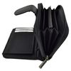 Lorenz Ladies Zip Around Purse Black
