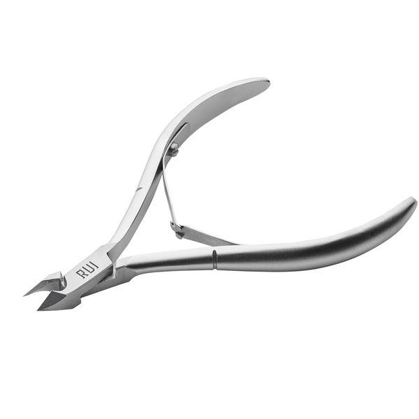 Rui Smiths Professional Cuticle Nippers | Precision Surgical-Grade Stainless Steel Cuticle Trimmer, French Handle, Double Spring, 5mm Jaw (Half Jaw)