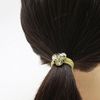 Tamarusan TAMARUSAN Pansy Hair Rubber Rhinestone Green Yellow White Small